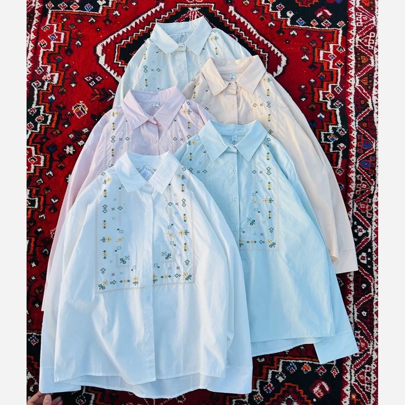 شومیز زنانه خارجی گلدوزی 4
