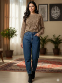 شومیز زنانه خارجی گیپور مجلسی ۵۶۴۸