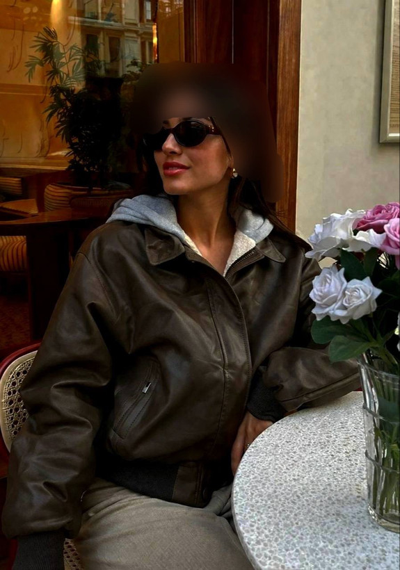 کاپشن زنانه خارجی چرم مستر