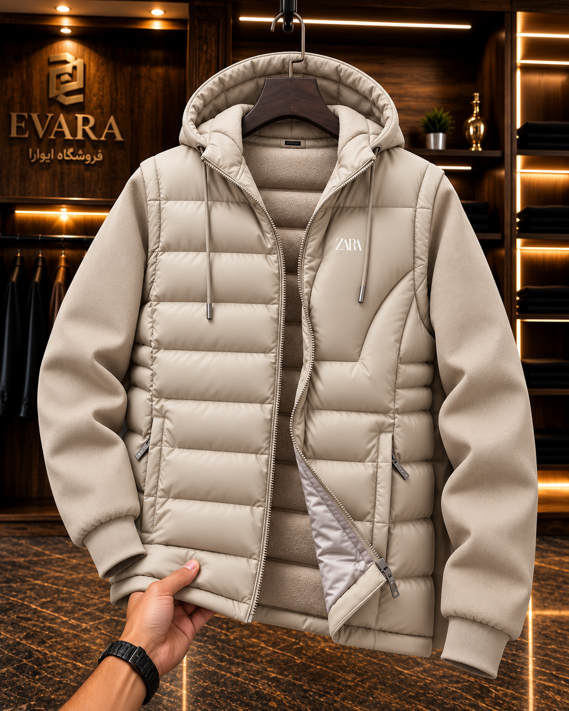 کاپشن مردانه خارجی پافر شو نیوقشم